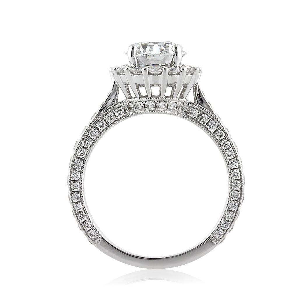 Mark Broumand 2.31 Carat Old European Cut Diamond Engagement Ring In New Condition In Los Angeles, CA