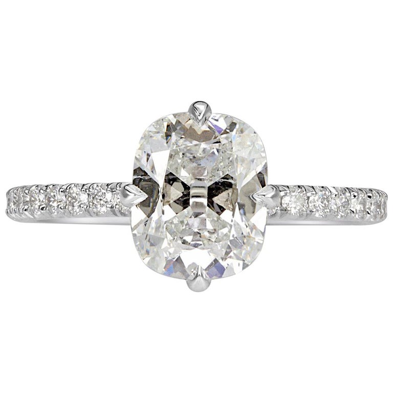 Mark Broumand 2.32 Carat Old Mine Cut Diamond Engagement Ring For Sale ...