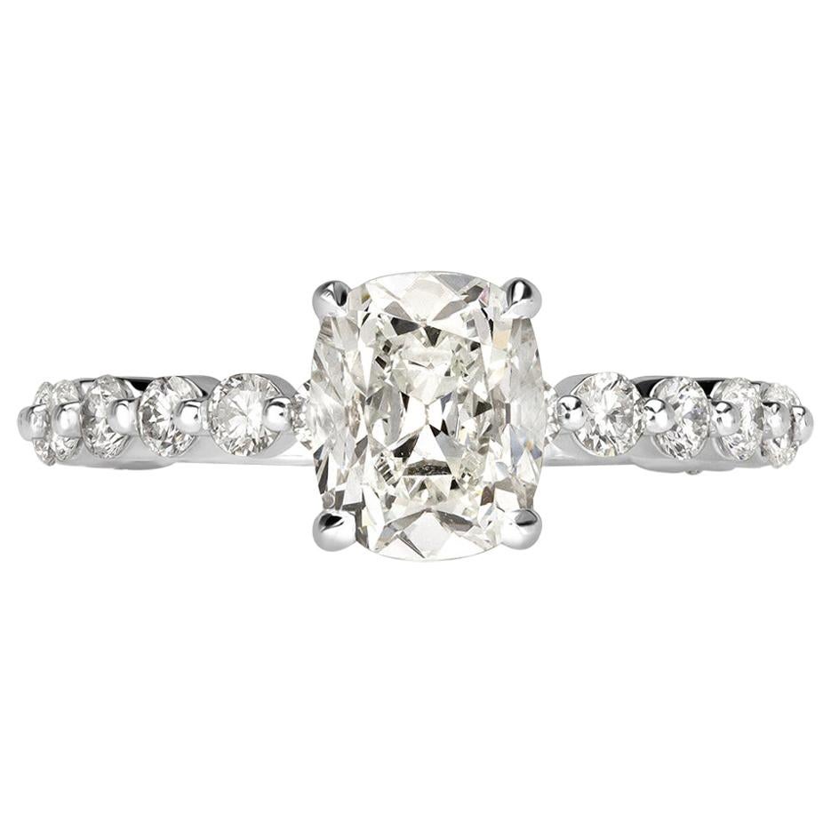 Mark Broumand 2.33 Carat Old Mine Cut Diamond Engagement Ring