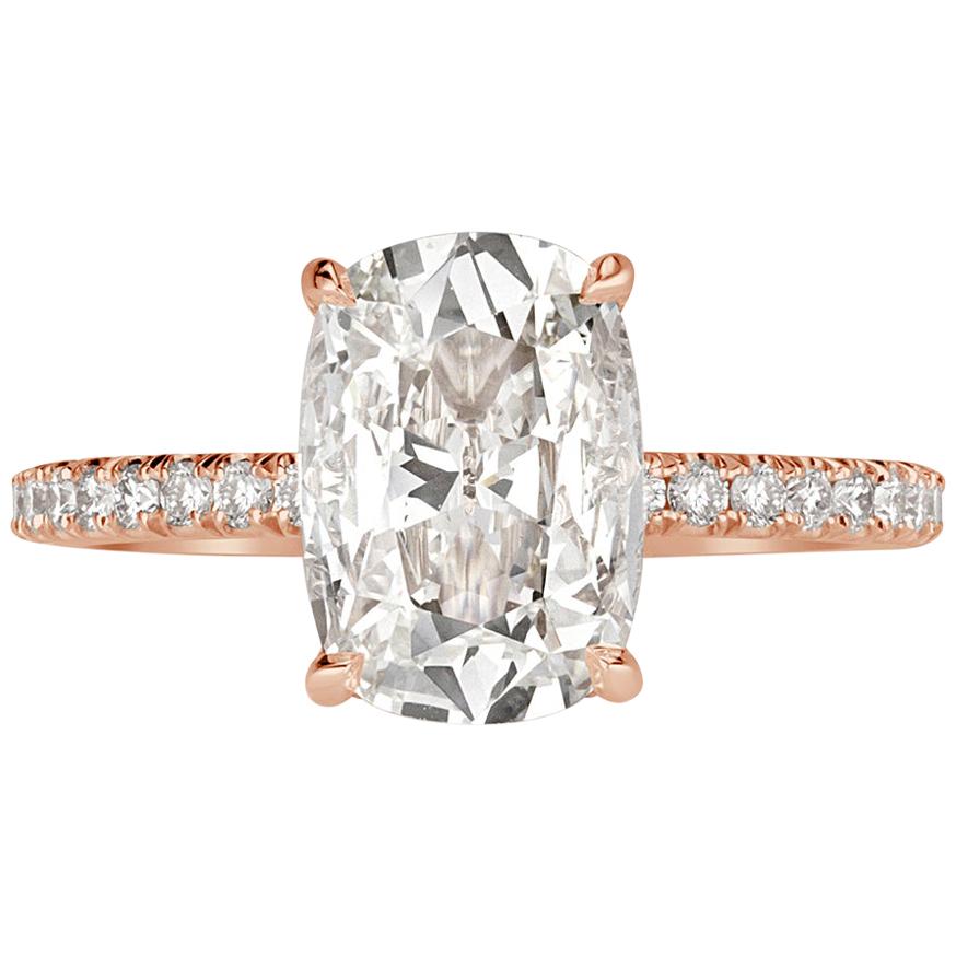 Mark Broumand 2.39 Carat Old Mine Cut Diamond Engagement Ring