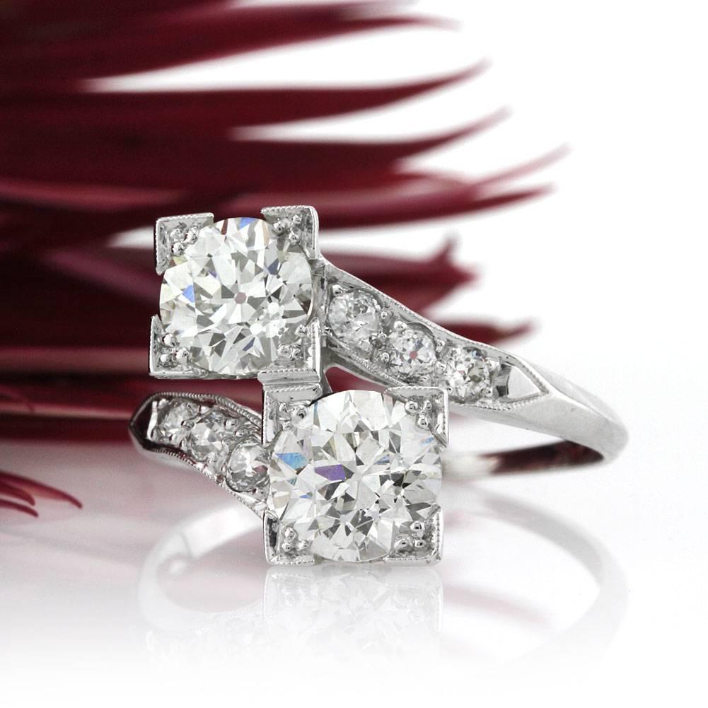 Women's or Men's Mark Broumand 2.48 Carat Old European Cut Diamond Engagement Ring