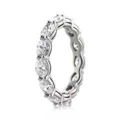 Mark Broumand 2.50 Carat Oval Cut Diamond Eternity Band in Platinum