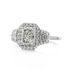 Mark Broumand 2.50 Carat Radiant Cut Diamond Engagement Ring