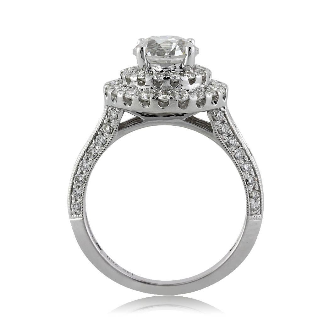 Edwardian Mark Broumand 2.57 Carat Old European Cut Diamond Engagement Ring For Sale