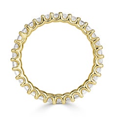 Mark Broumand 2.66 Carat Emerald Cut Diamond Eternity Band in 18 Karat Gold