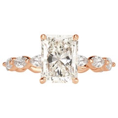 Mark Broumand 3.00 Carat Radiant Cut Diamond Engagement Ring