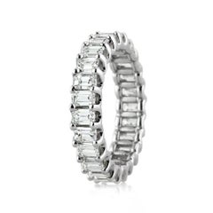 Mark Broumand 3.00 Carat Emerald Cut Diamond Eternity Band