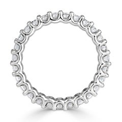 Mark Broumand 3.15 Carat Emerald Cut Diamond Eternity Band in Platinum