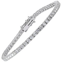 Mark Broumand Bracelet tennis en diamants taille brillant rond de 3,48 carats