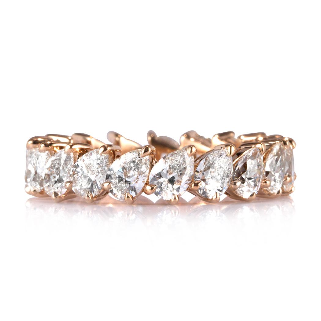 pear cut eternity ring