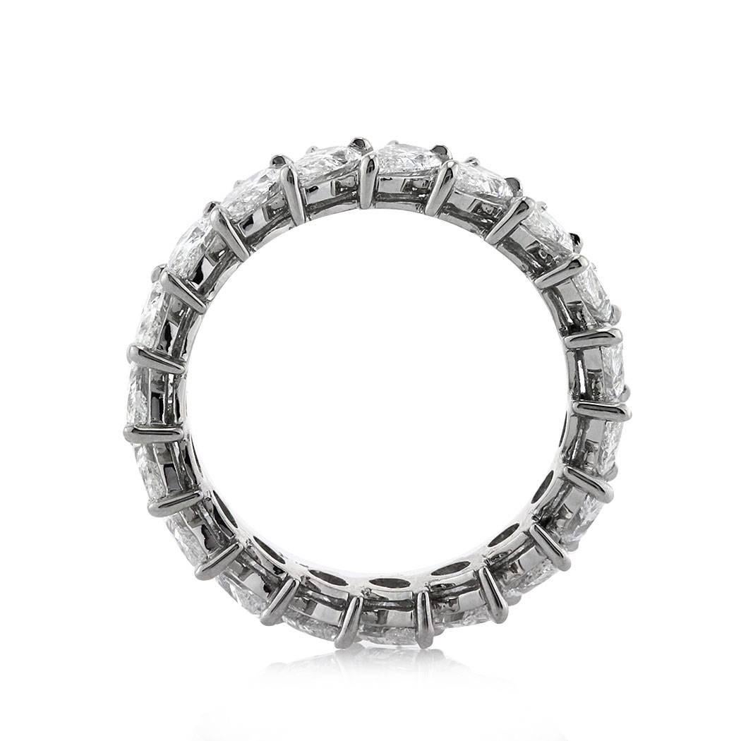 Memoryring aus Platin mit 3,65 Karat birnenförmigem Diamant von Mark Broumand (Moderne) im Angebot