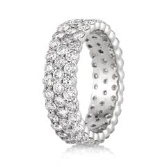 Mark Broumand 2.77 Karat runder Brillantschliff Diamant Eternity-Ring