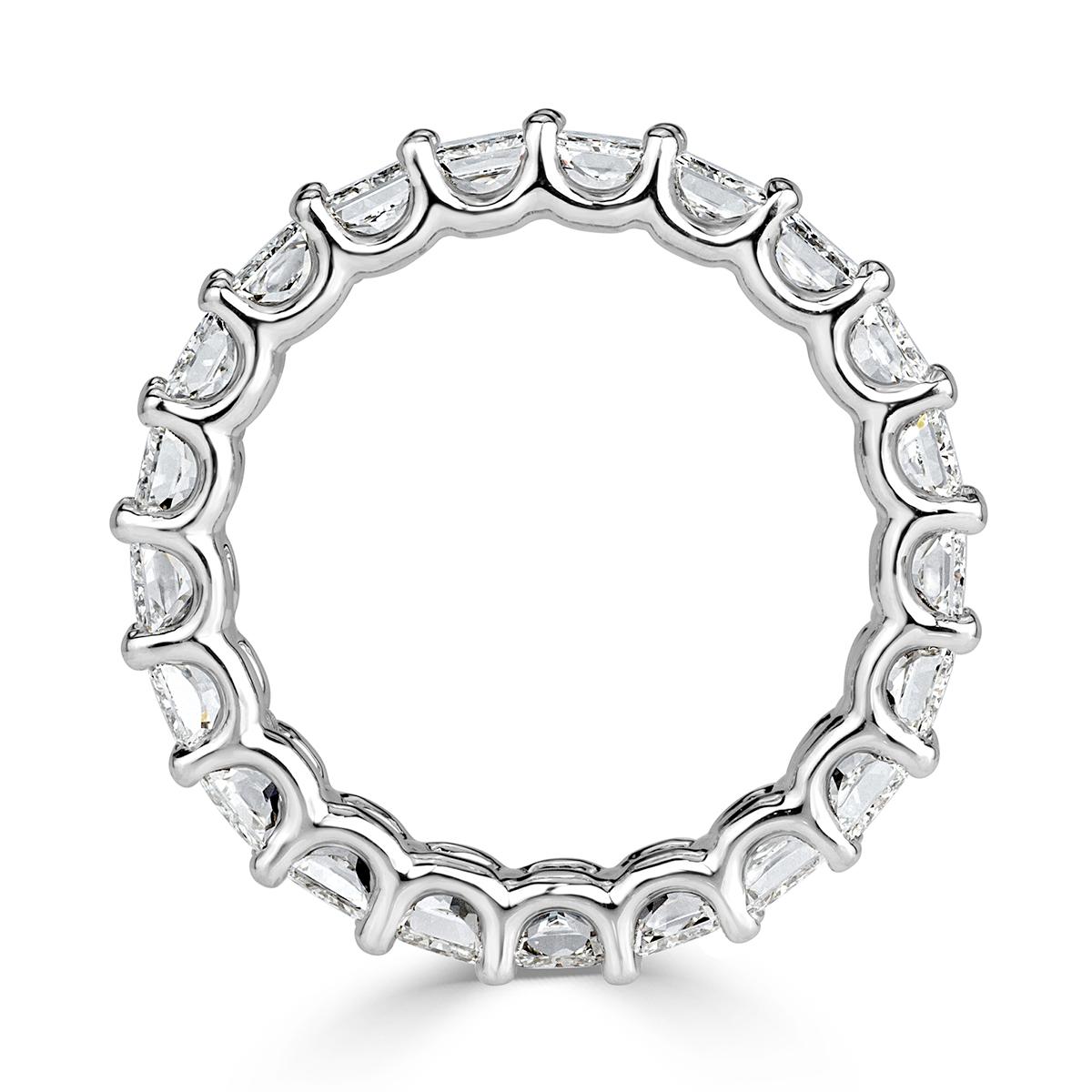 radiant cut eternity band