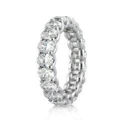 Mark Broumand 4.55 Carat Oval Cut Diamond Eternity Band