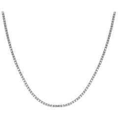 Mark Broumand 5.00 Carat Round Brilliant Cut Diamond Tennis Necklace