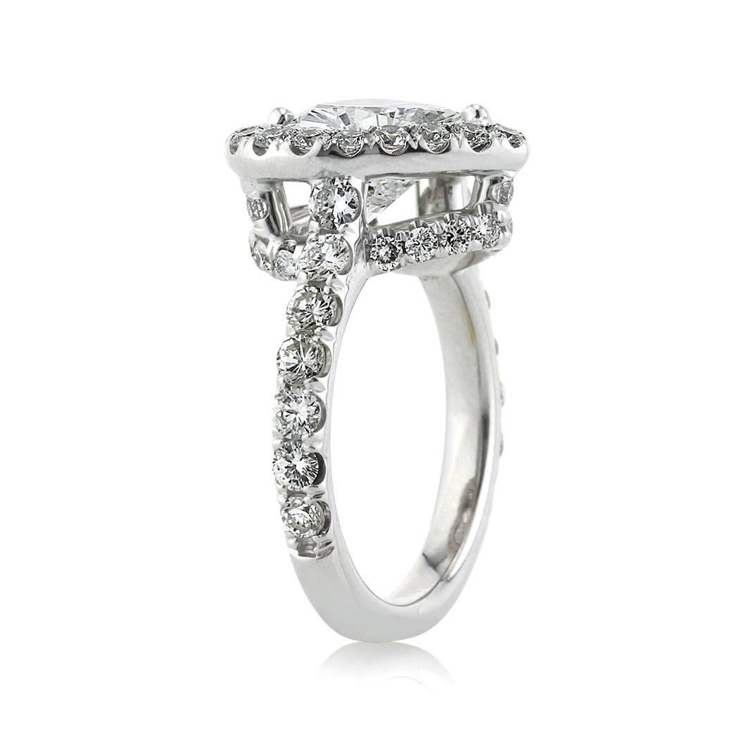 Modern Mark Broumand 5.13 Carat Heart Shaped Diamond Engagement Ring