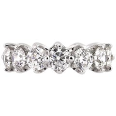 Mark Broumand 5.50 Carat Round Brilliant Cut Diamond Eternity Band