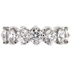 Mark Broumand 5.50 Carat Round Brilliant Cut Diamond Eternity Band