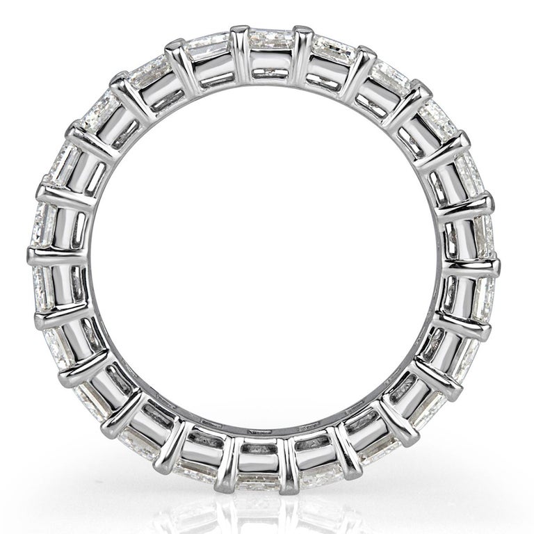 6 Carat Emerald Cut Eternity Band Pictures