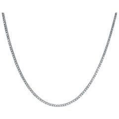 Mark Broumand 7.50 Carat Round Brilliant Cut Diamond Tennis Necklace
