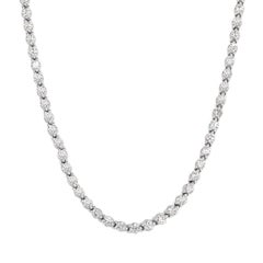 Mark Broumand 7.58 Carat Round Brilliant Cut Diamond Necklace in 18 Karat Gold