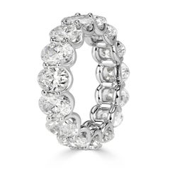 Mark Broumand, fascia per l'eternità con diamanti taglio ovale da 7,64 carati in oro bianco da 18 carati