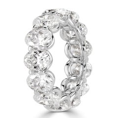 Mark Broumand 9.10 Carat Oval Cut Diamond Eternity Band in Platinum