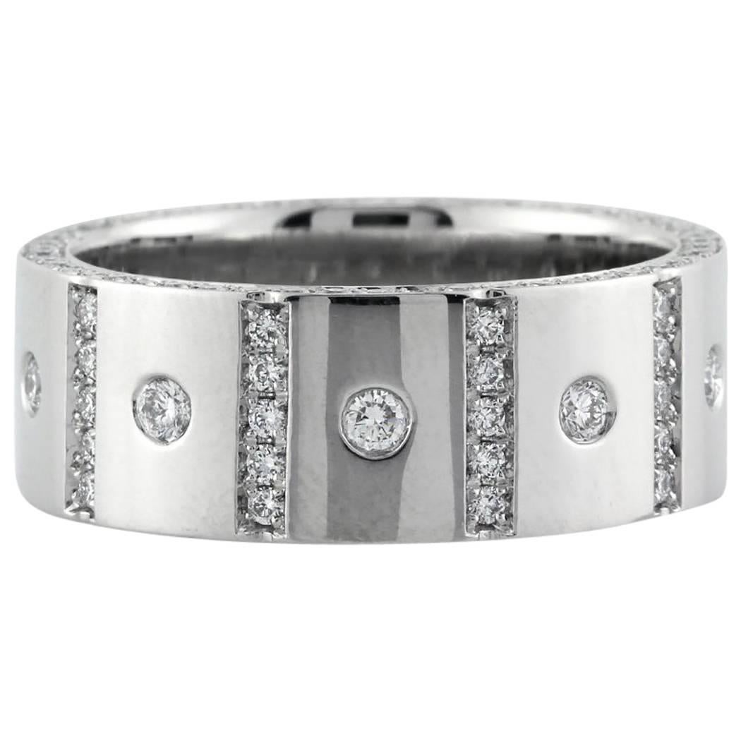 Mark Broumand, alliance pour homme en diamants taille brillant rond de 1,90 carat