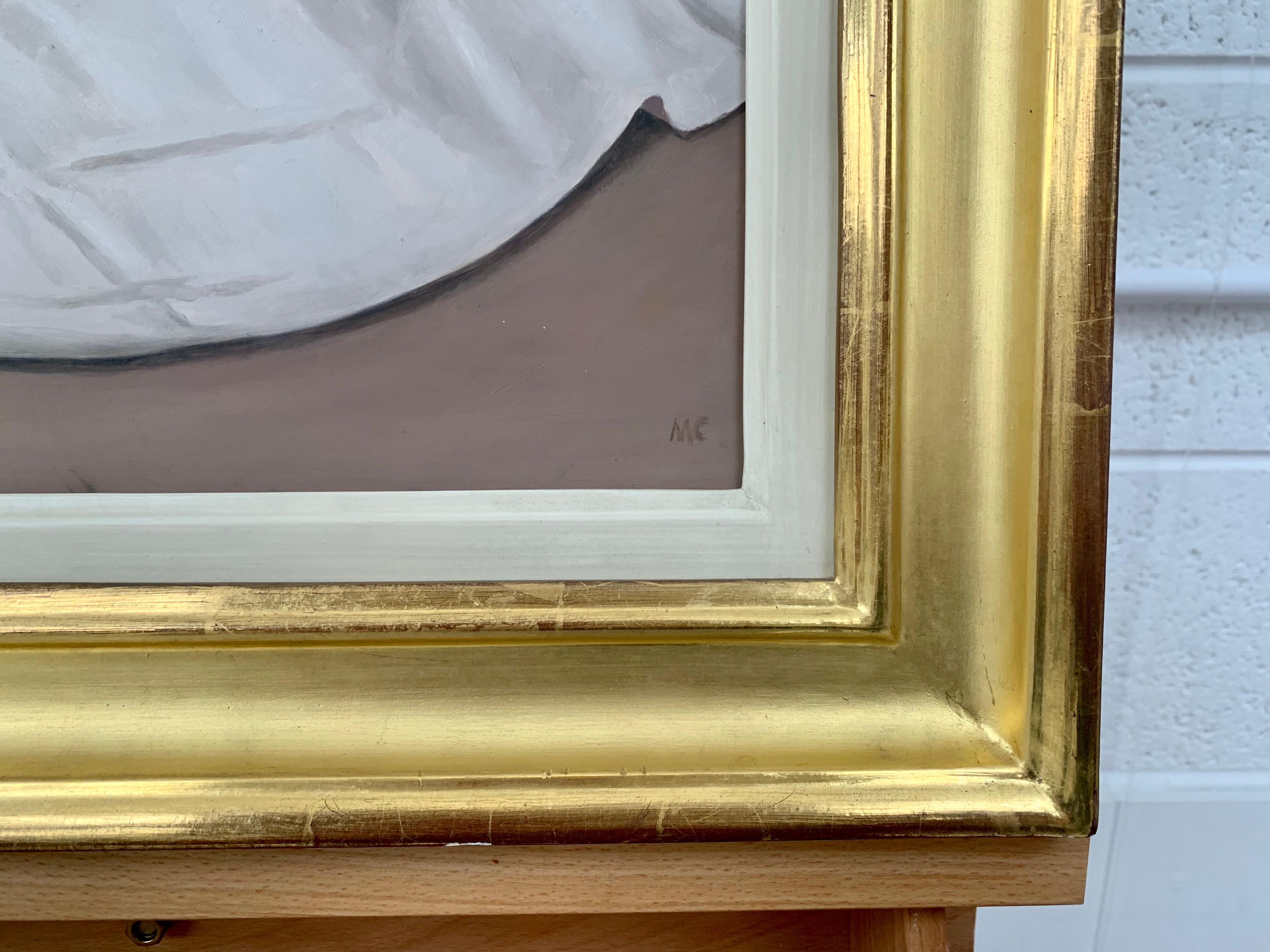Peinture à l'huile d'un nu féminin assis par un artiste britannique contemporain en vente 6