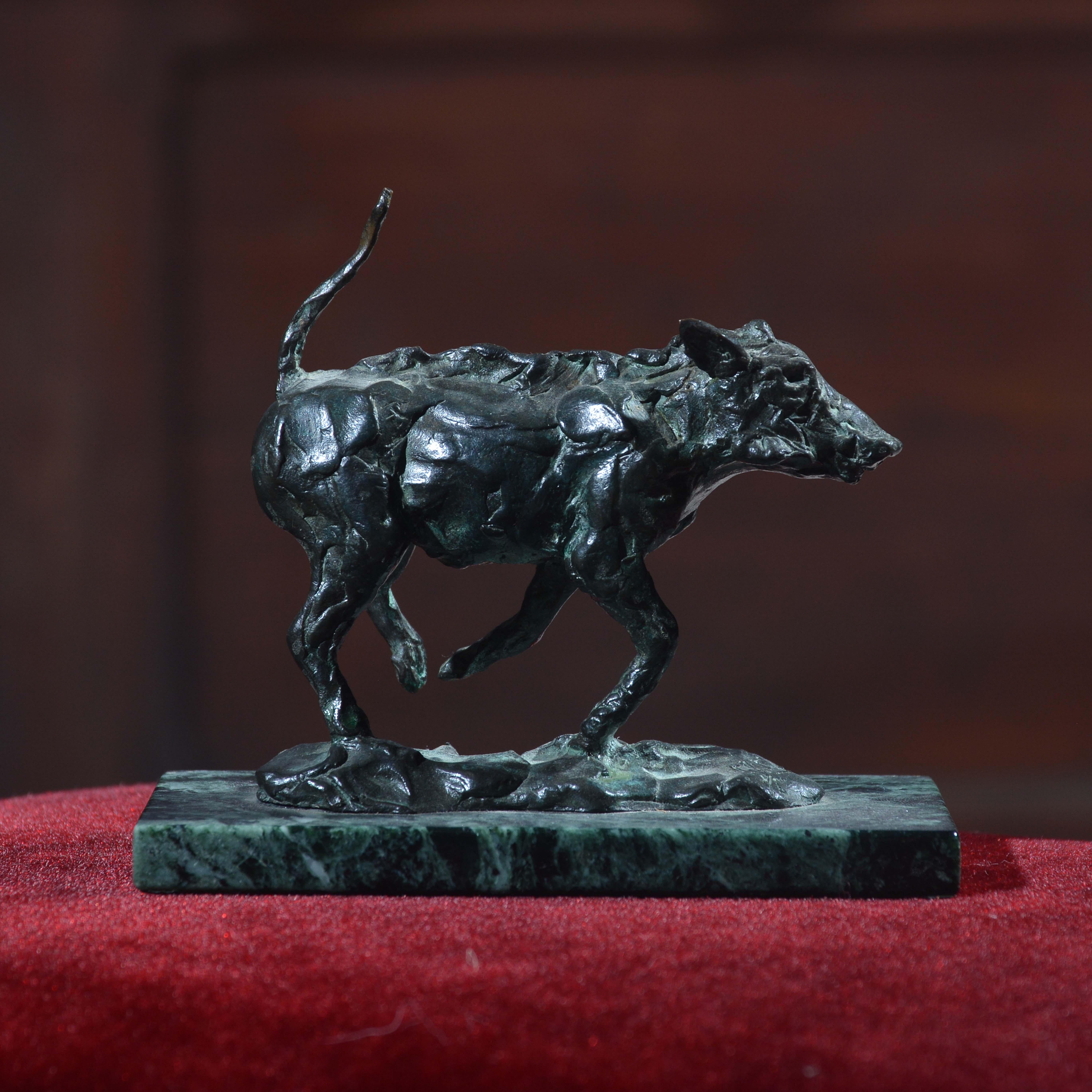 20th Century Mark Coreth limited edition bronze of a warthog piglet