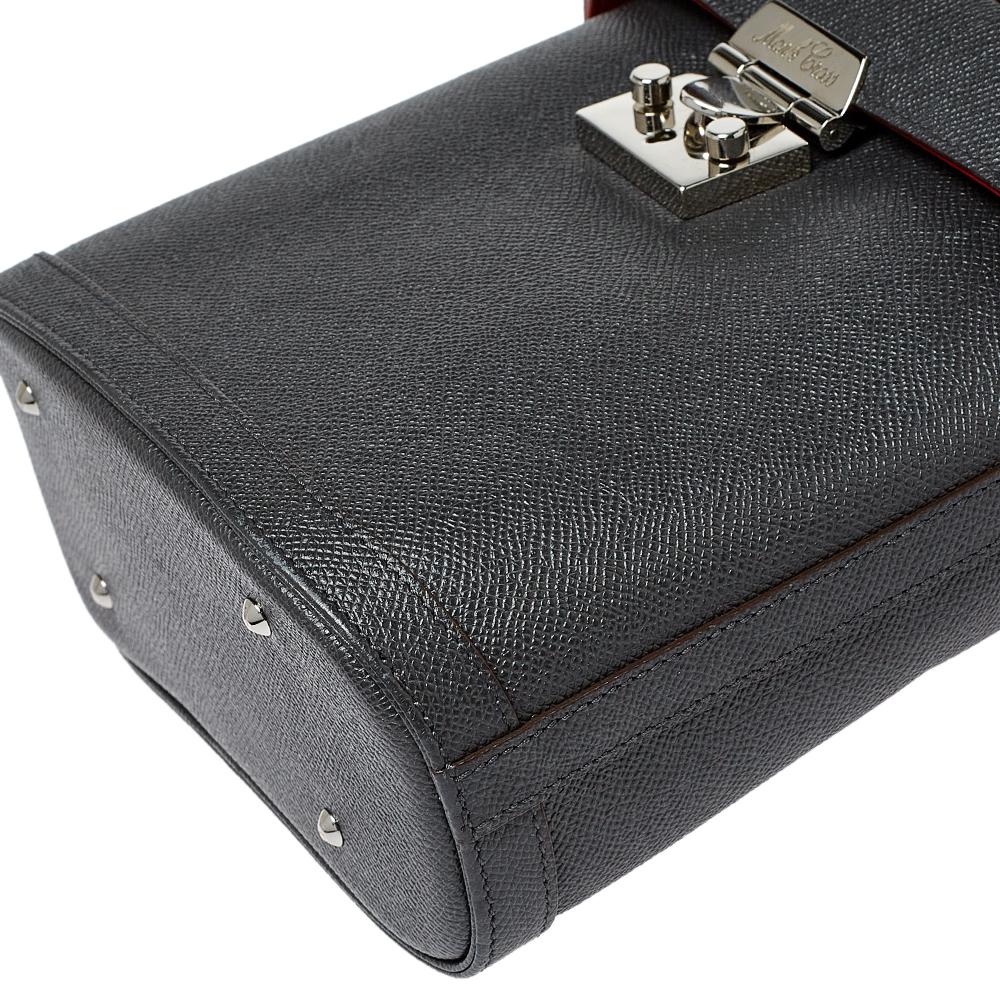 Mark Cross Black Leather Benchley Top Handle Bag 2