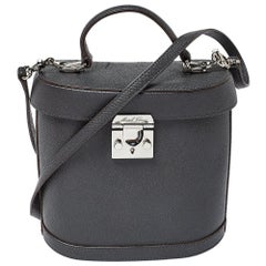Mark Cross Schwarze Ledertasche mit Benchley-Griff