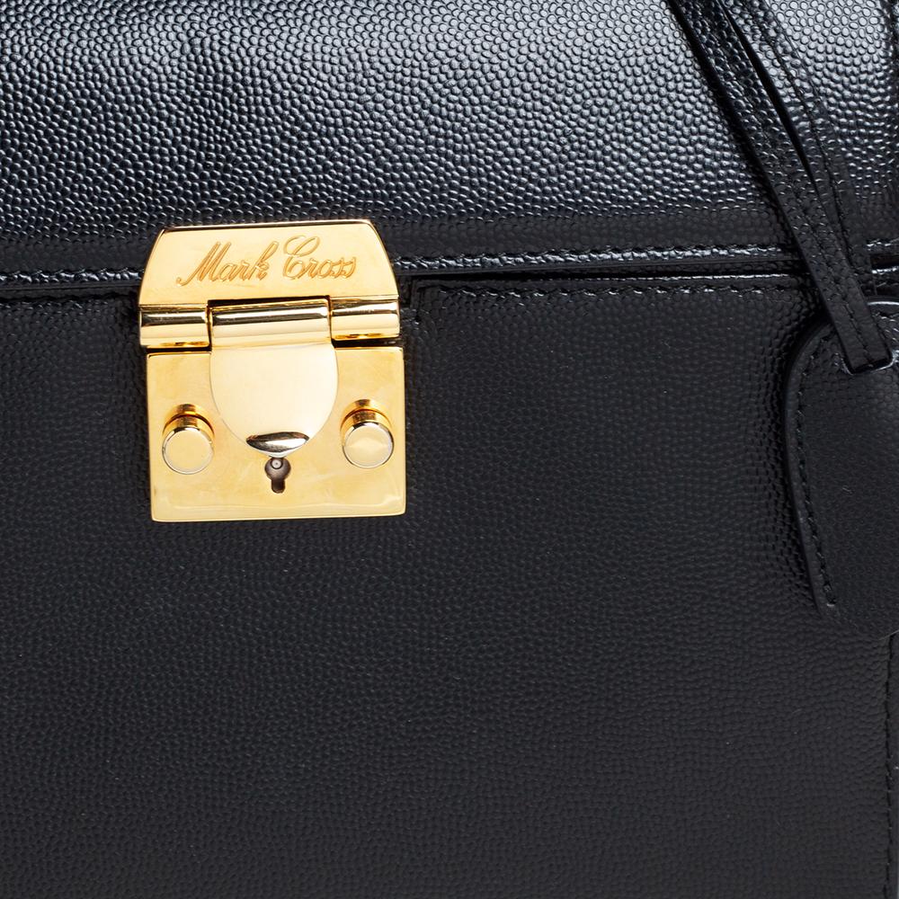 Women's Mark Cross Black Leather Sara Top Handle Bag