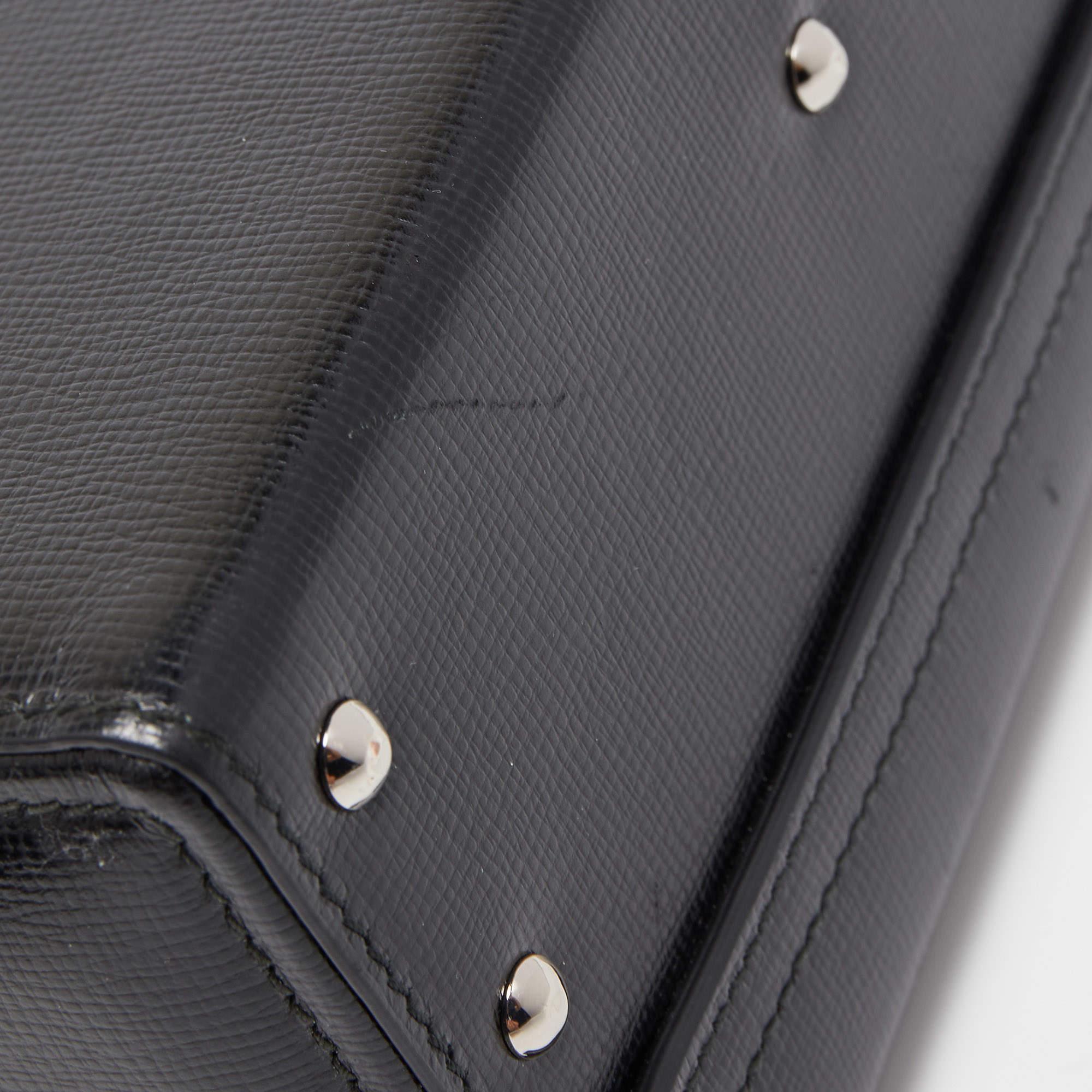 Mark Cross Black Leather Small Galaxy Grace Box Bag 2