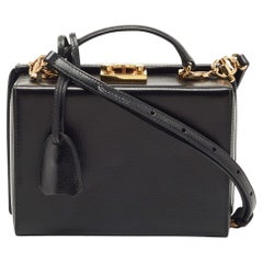 Mark Cross Nero in pelle piccola Galaxy Grace Box Bag