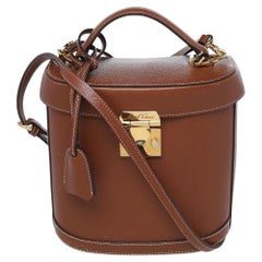 Mark Cross Brown Leather Benchley Top Handle Bag