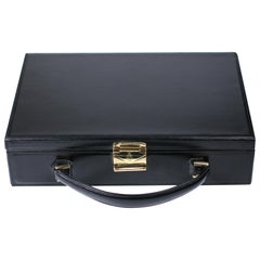 Mark Cross Calf Leather Hard Suitcase