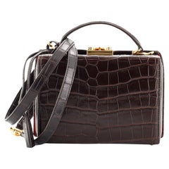 Mark Cross Grace Box Bag Crocodile Small