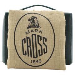 Mark Cross Grace Box Bag Leather Large Green