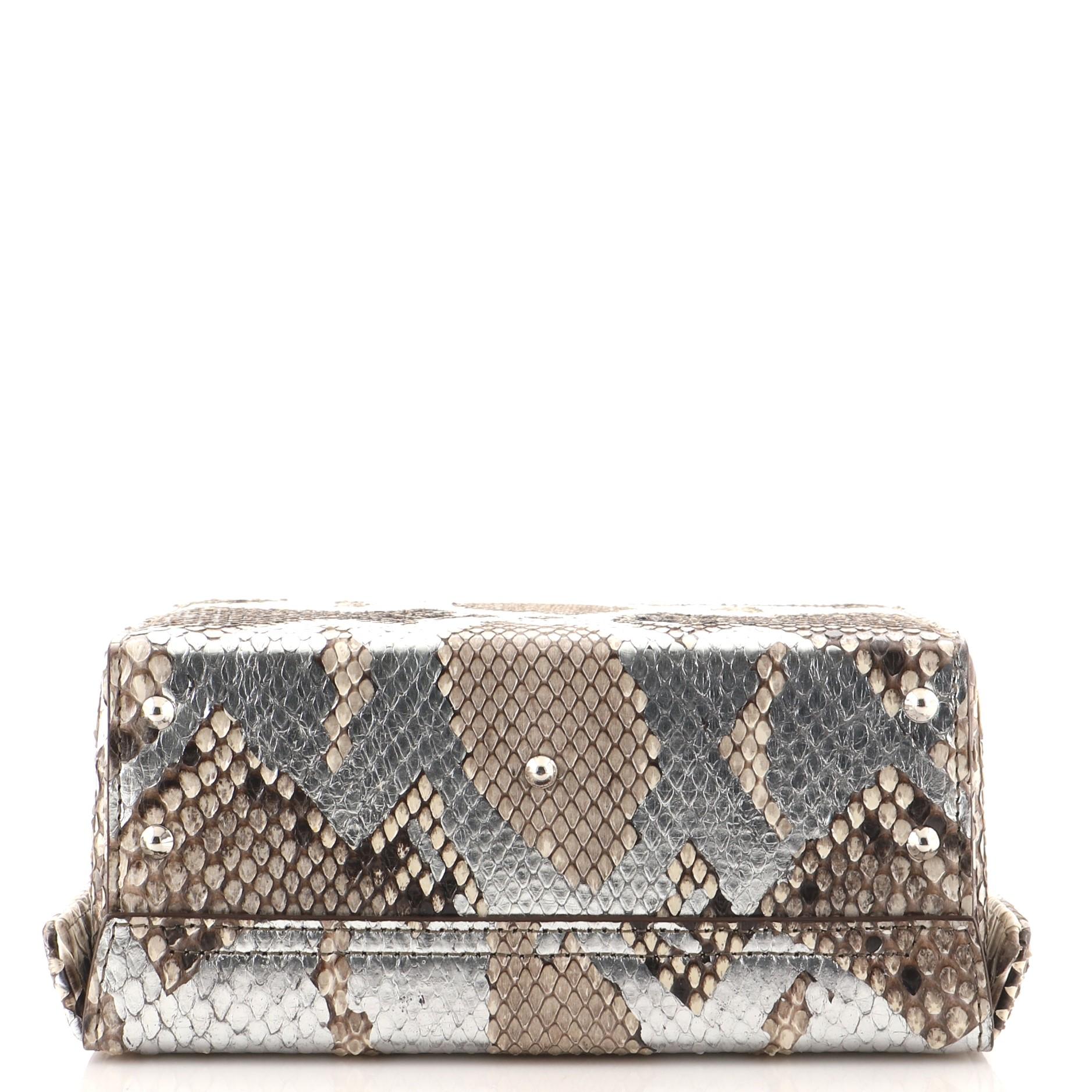 Mark Cross Grace Box Bag Python Small 1