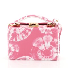 Mark Cross Grace Box Bag Tie Dye Printed Leather with Cabochons Mini