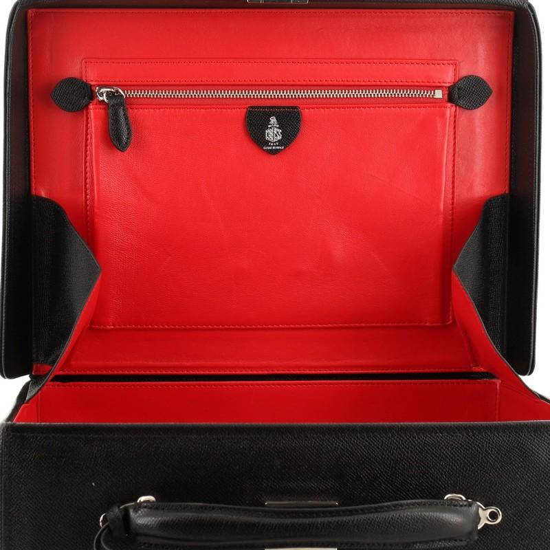 Women's or Men's Mark Cross Grace Box Briefcase Leather Small