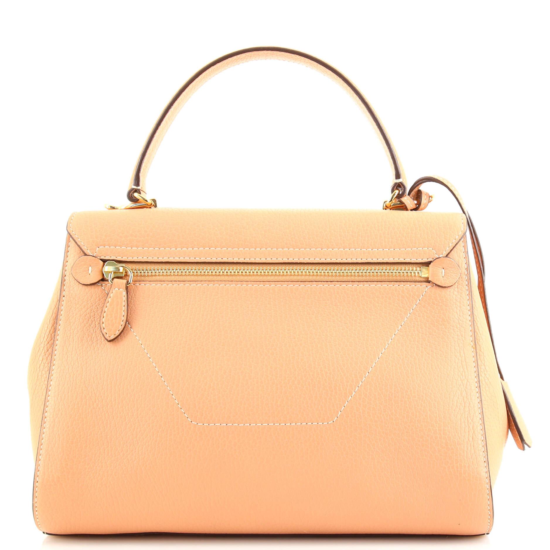 Mark Cross Hadley Satchel Leather Medium In Good Condition For Sale In NY, NY