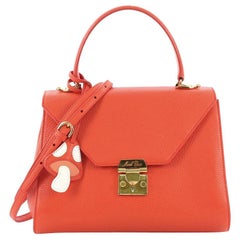 Mark Cross Hadley Satchel Leather Small