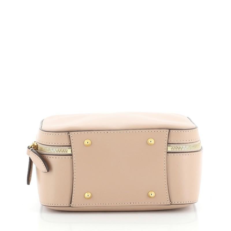 Beige Mark Cross Laura Crossbody Bag Leather Baby