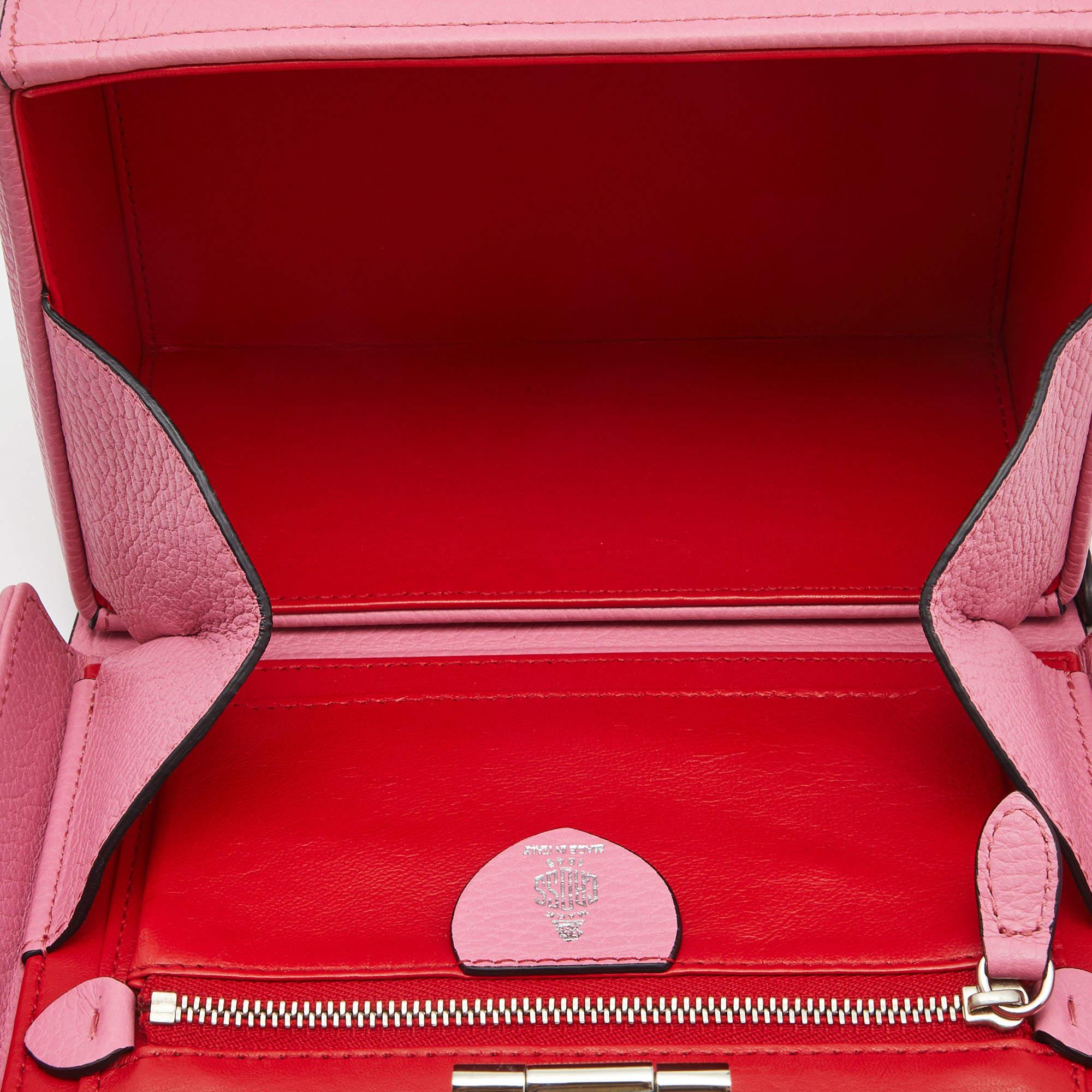 Mark Cross Light Pink Leather Grace Box Bag 5