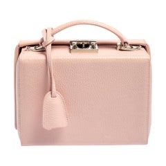 Mark Cross Light Pink Leather Small Grace Box Bag