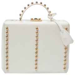 Mark Cross Off White Cuir Grace Studded Box Bag