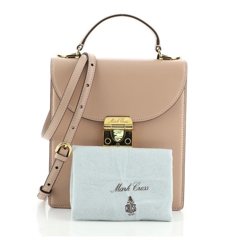 Mark Cross Uptown Top Handle Bag Leather at 1stDibs