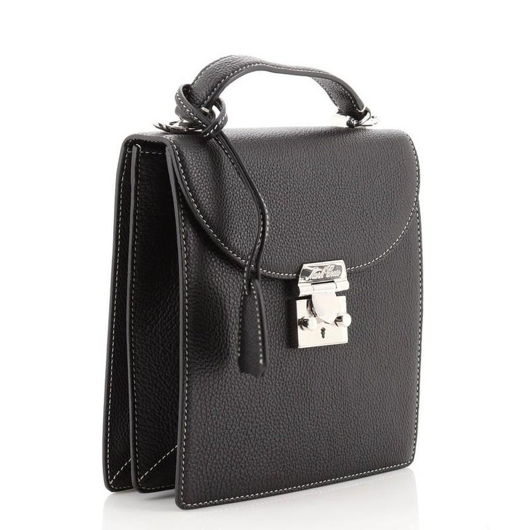 Mark Cross Uptown Top Handle Bag Leather at 1stDibs
